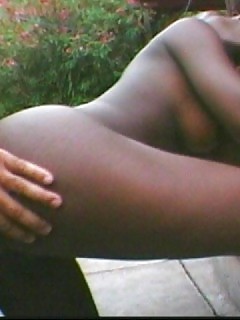 2 Black Guys Pound Hard Black Bitch Outdoors