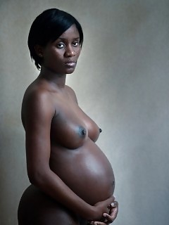 Pregnant Black Women Oily Ebony
