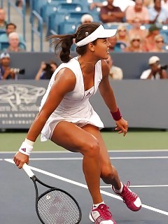 Sexy Girls Tennis Ebony Emo