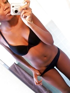 Nasty Ebony Self Bukkake Ebony